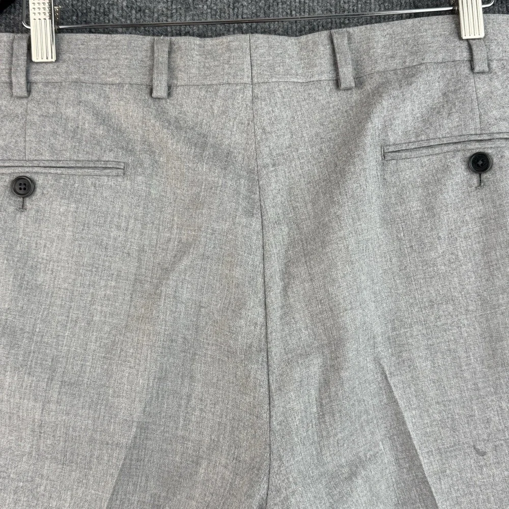 Brooks Brothers Dress Pants Mens 38x28 Gray Wool Regent Vitale Barberis Canonico
